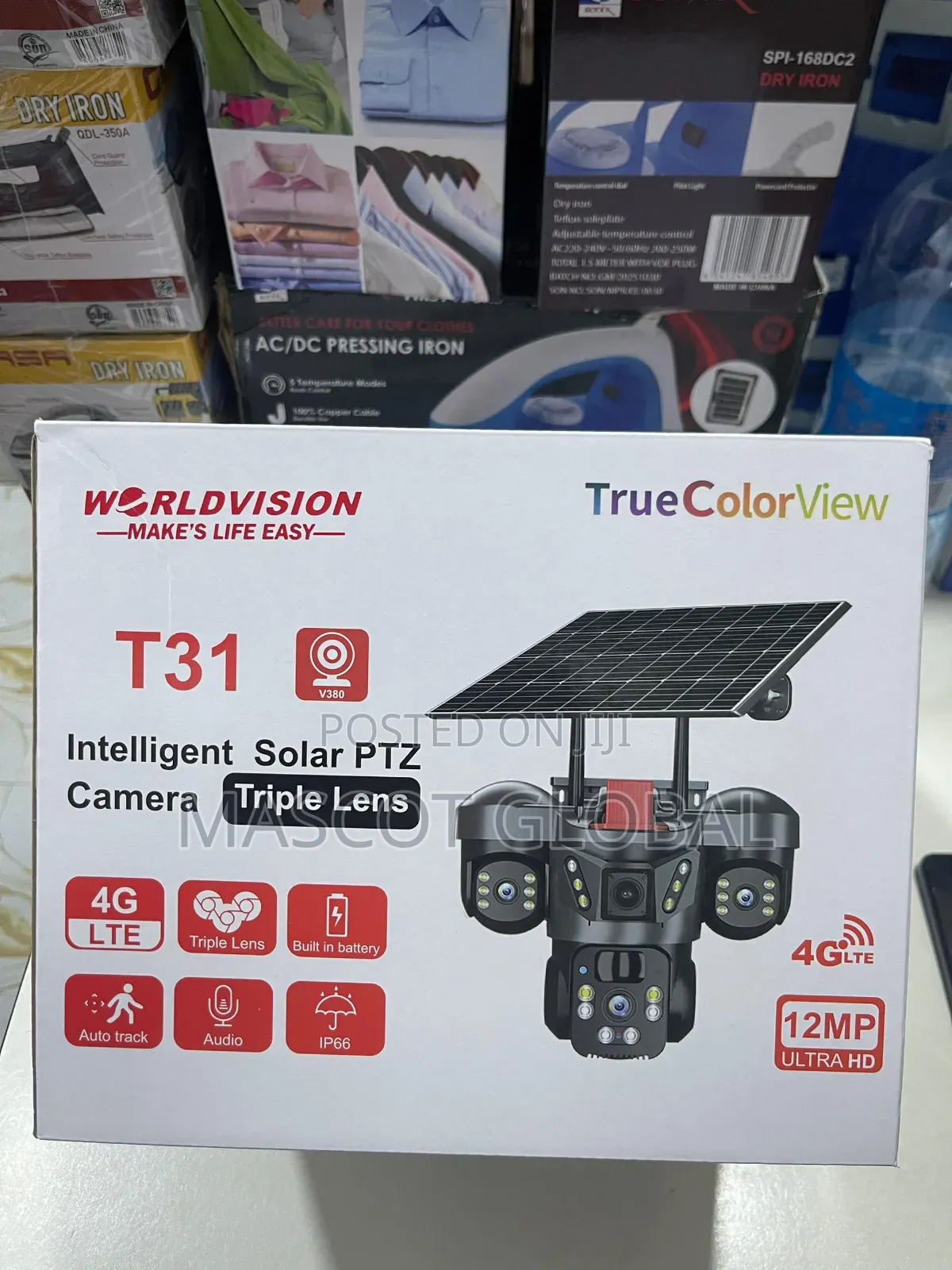 Triple Lens Wireless Solar Camera