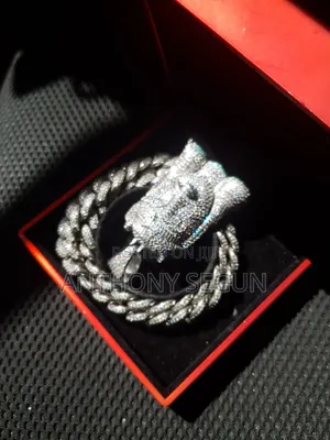 Silver Rainbow Diamond Jesus Pendant Cuban Link Chain