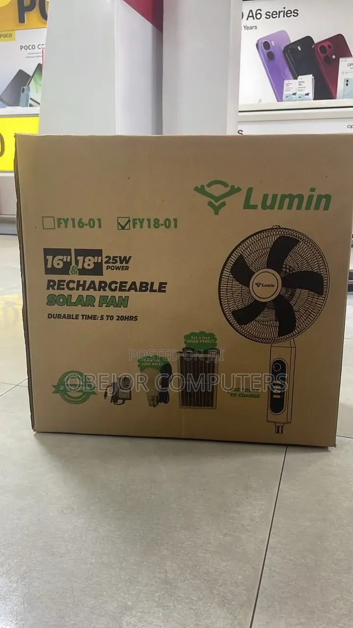 Lumin Rechargeable 18 Inch Fan
