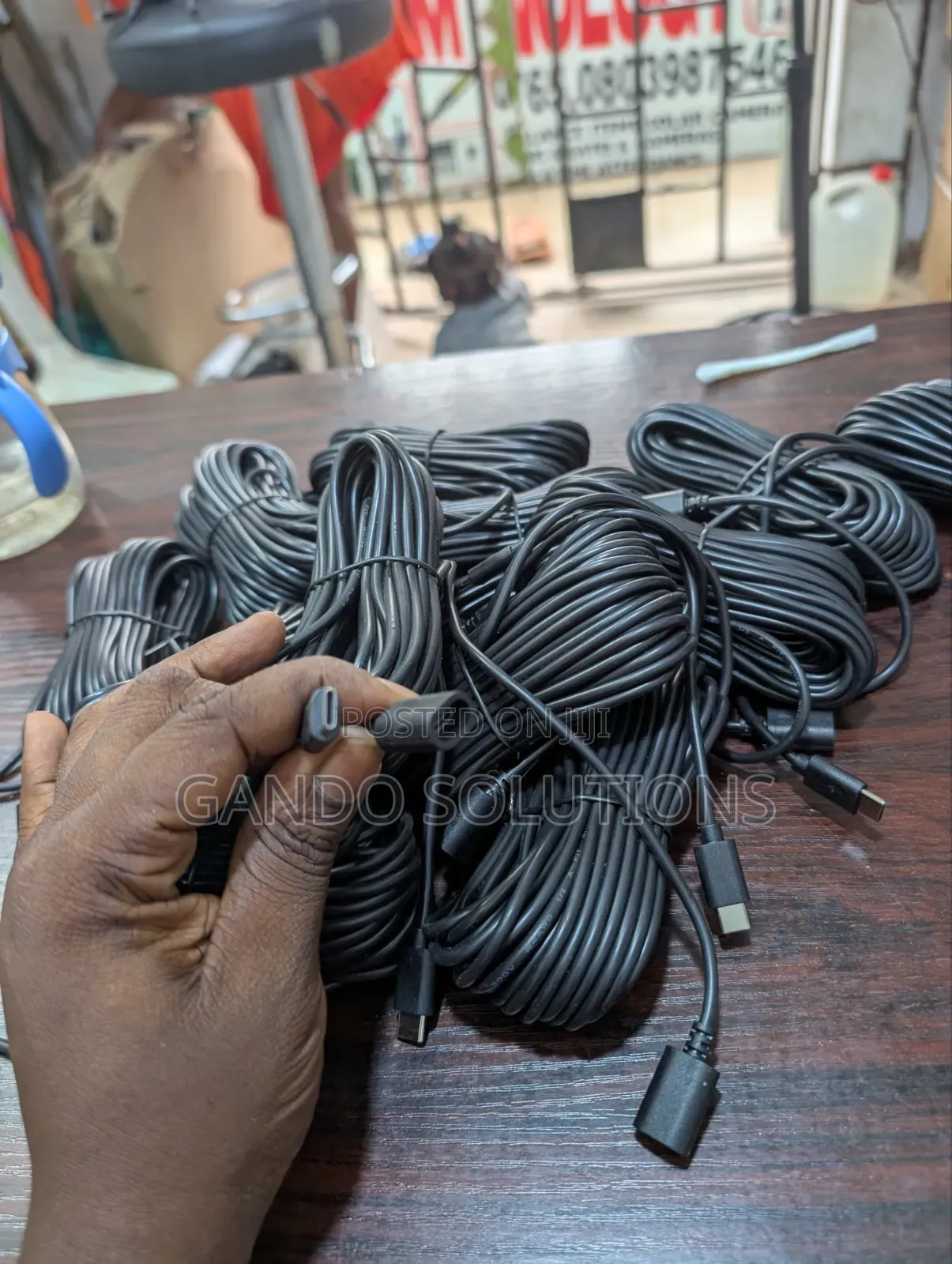 5m Type Make to Type C female.cable Extension for Panel and Camera