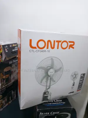 Lontor 18-Inch Rechargeable Fan for Homes During Power Outages