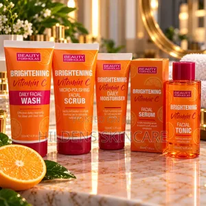 Beauty Formulas Vitamin C Brightening Set – 5-Piece Facial Care Kit