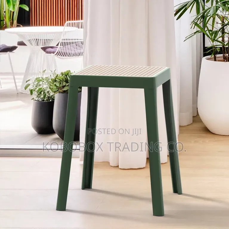 A Modern Plastic Side Stool ( Green)