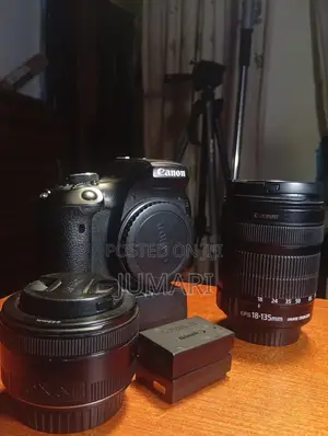 Canon EOS 750D Camera Body,18–135mm F/3.5 Lens, EF 50mm F1.8 Lens