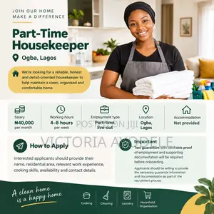 Cook and Housekeeper (Weekend Part-Time)