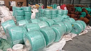 Coiled Rolls of Green Polypropylene All Sizes Available