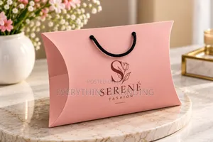 Branded Pillow Bags A3 With Rope Handle for Fashion Stores & Malls