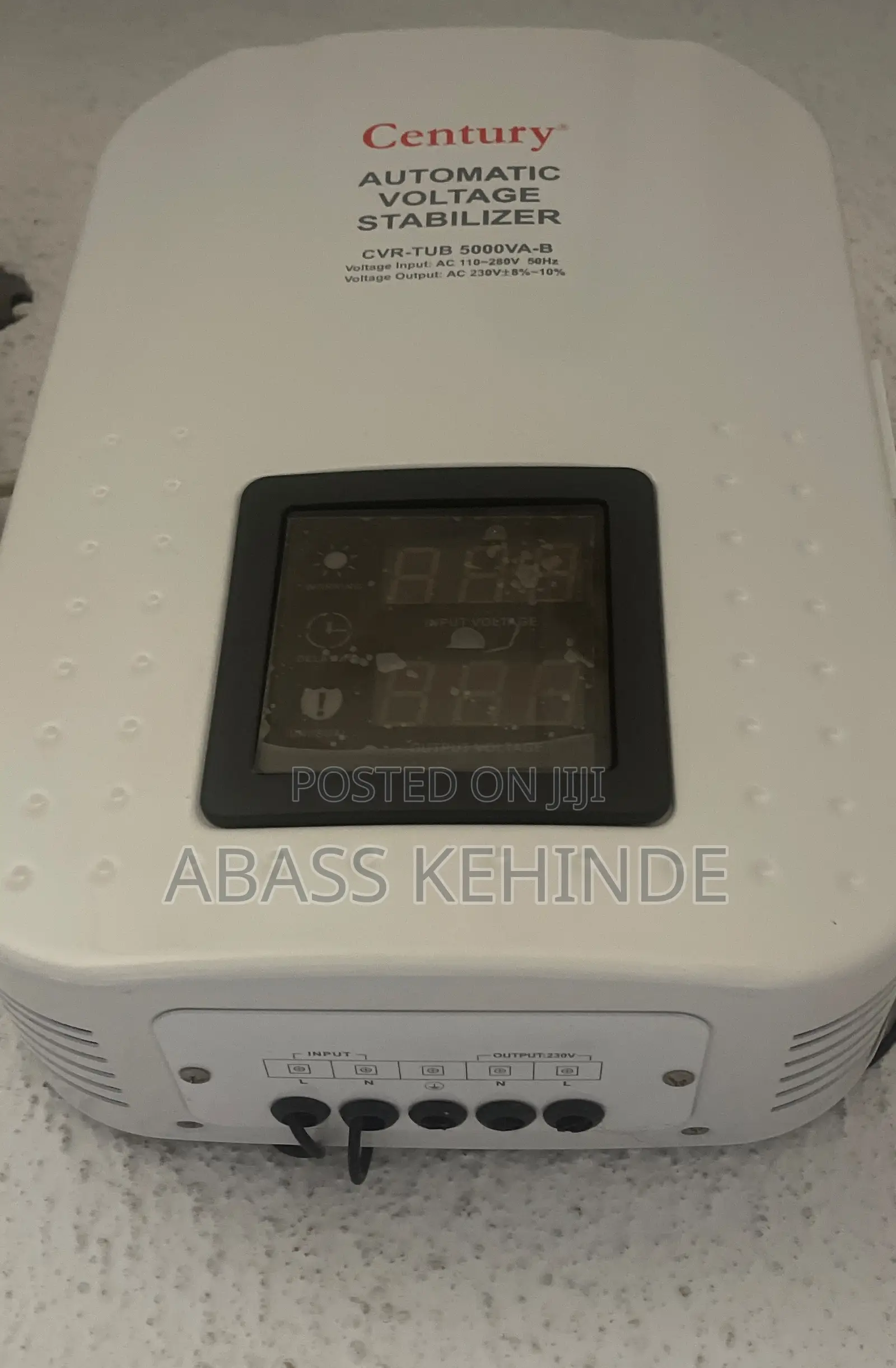Century Automatic Voltage Stabilizer Tub 5000 Va -B