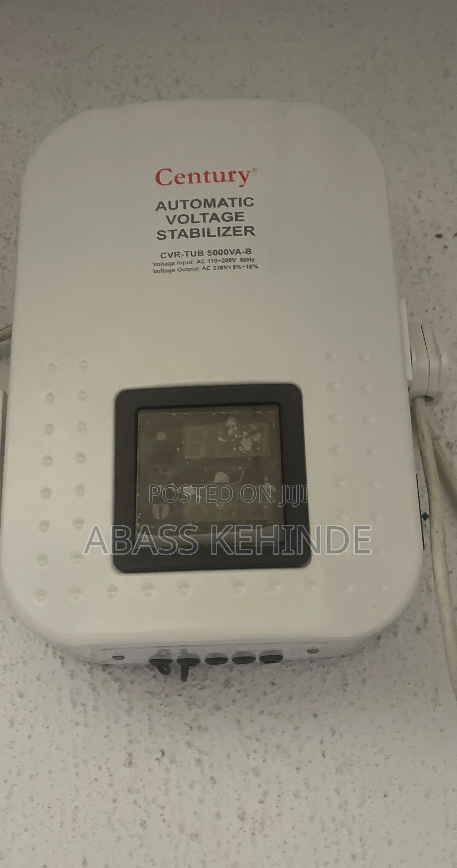 Century Automatic Voltage Stabilizer Tub 5000 Va -B
