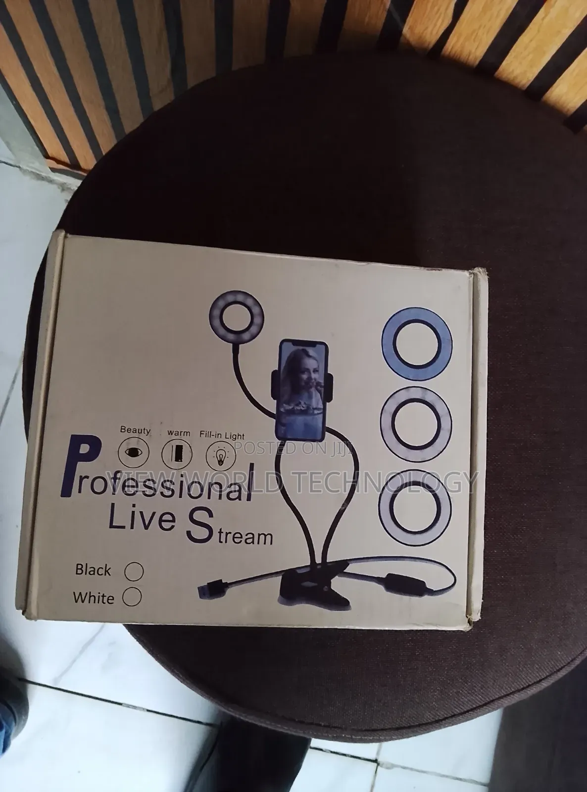 Phone Tripod With Ring Light