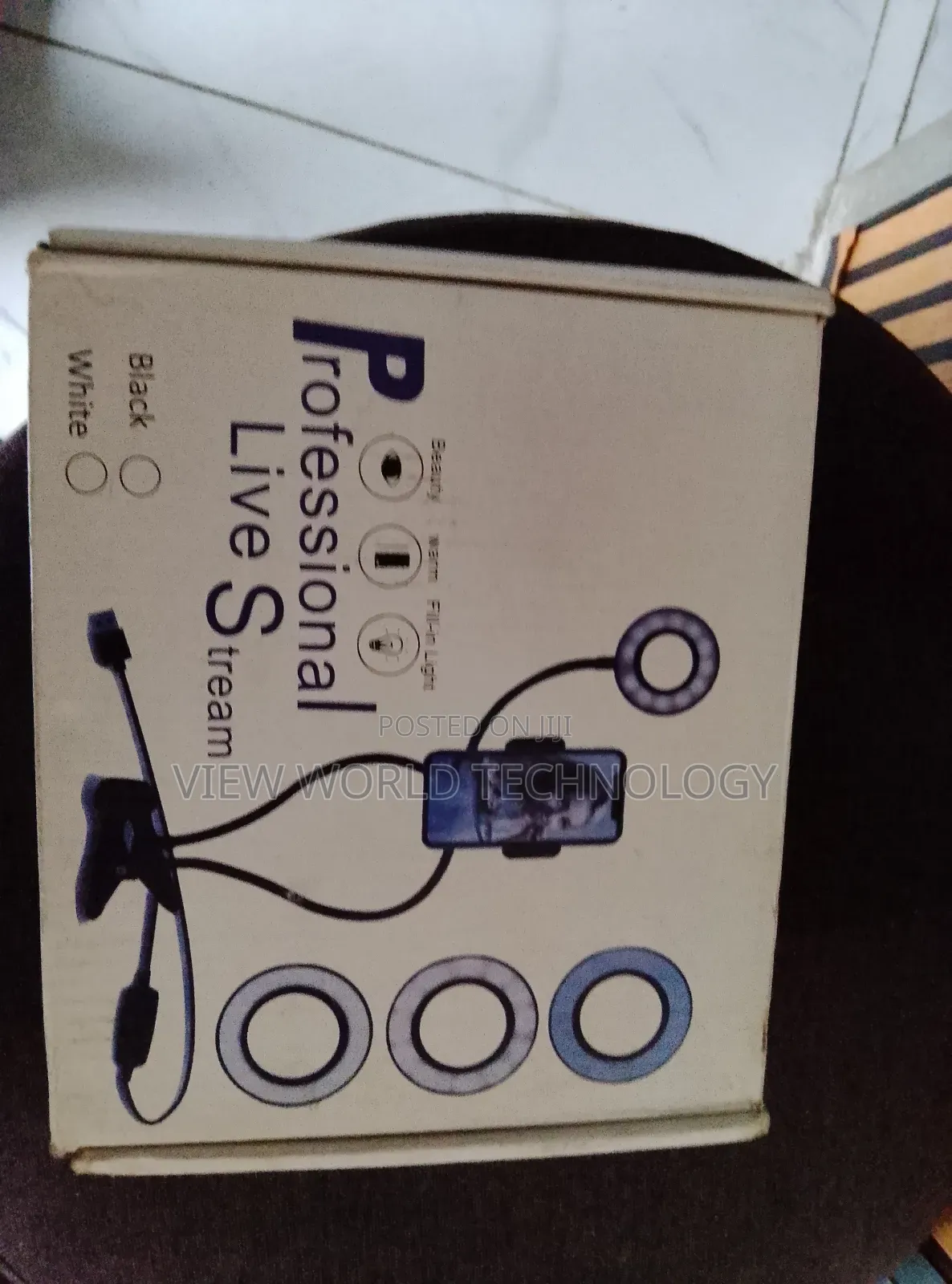 Phone Tripod With Ring Light