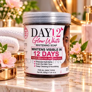 DAY12 Glow White Whitening Soap 600g–Skin Cleansing & Brightening Soap