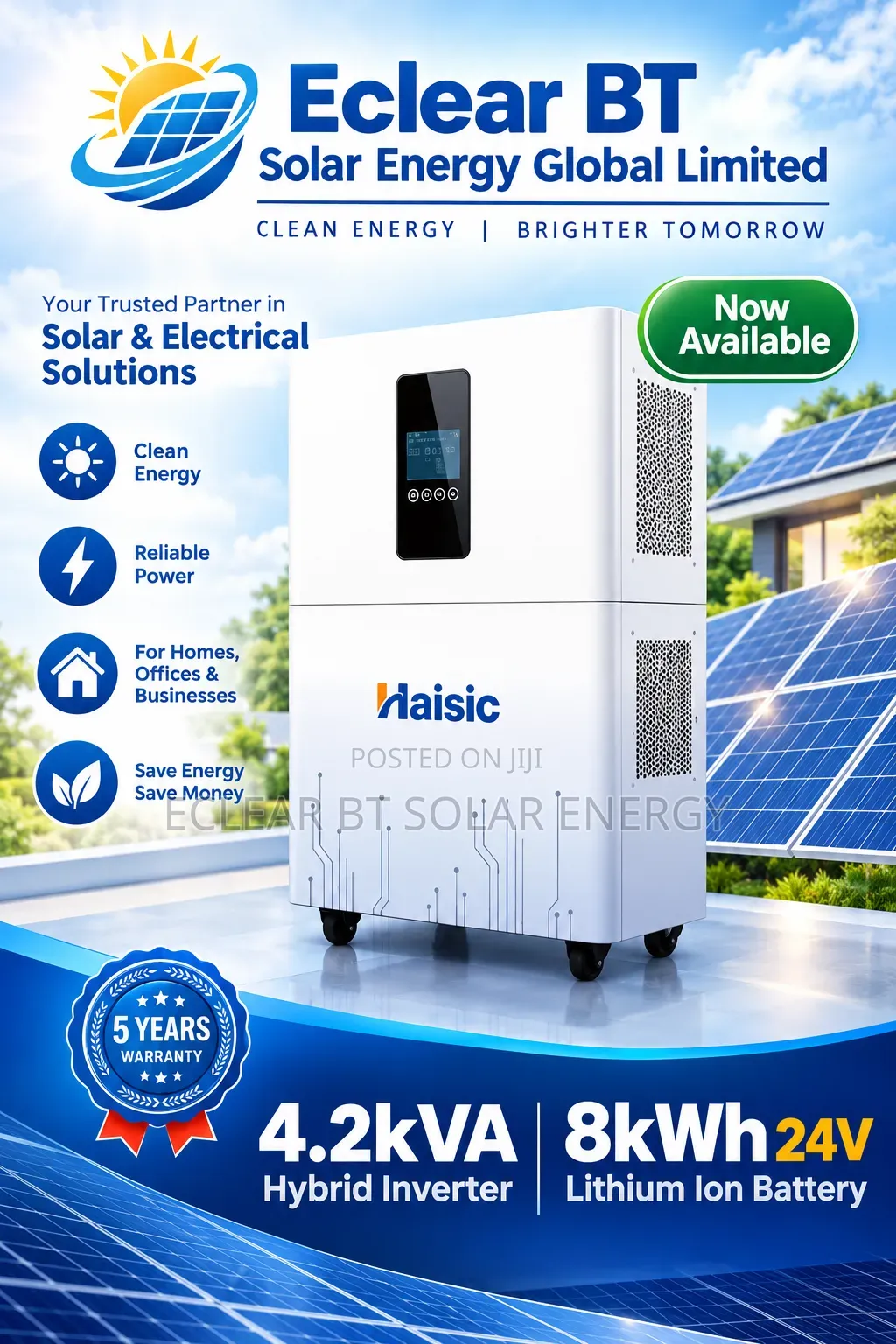 Haisic All in One Solar Generator 8kwh