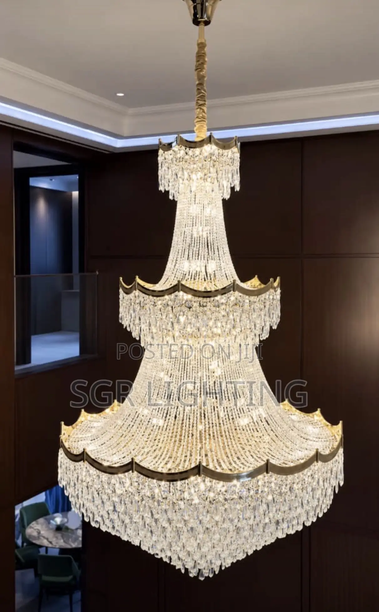 Light Luxury Villa Crystal Chandelier, High-End Atmospheric Duplex