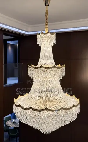 Light Luxury Villa Crystal Chandelier, High-End Atmospheric Duplex