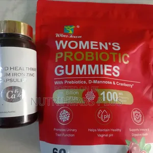 Women's Probiotics Gummies & Norland Healthway Calcium Iron Zinc Caps