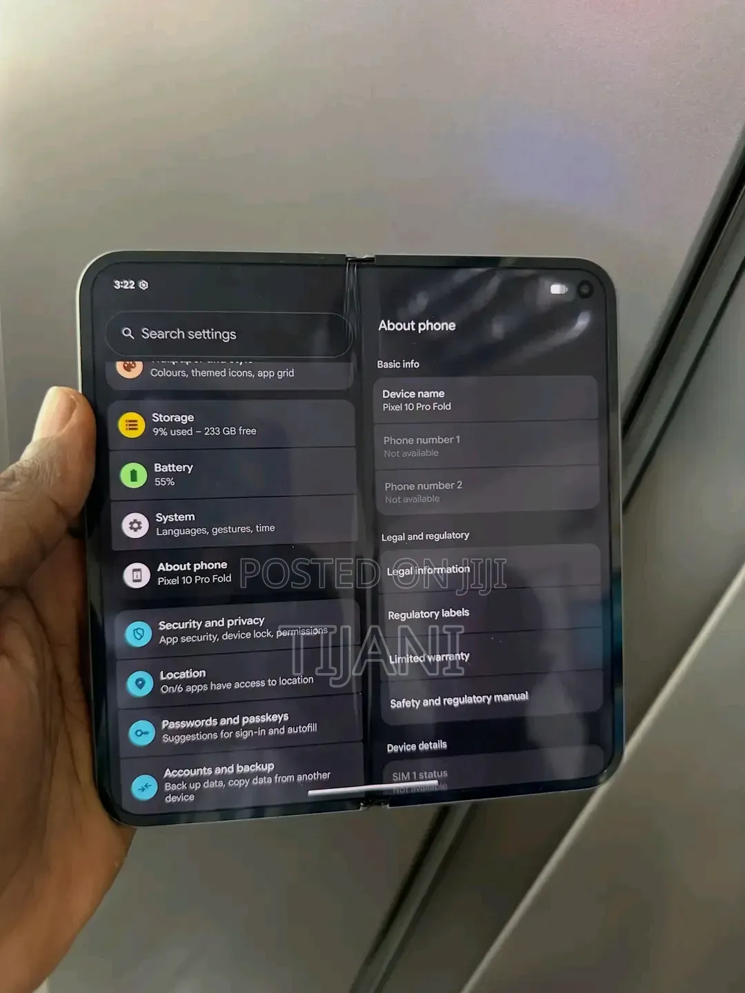 New Google Pixel 10 Pro Fold 512 GB Black