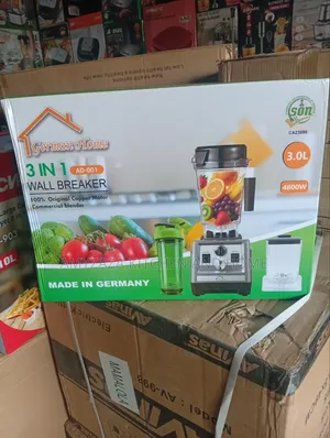 German Home 3-in-1 Wall Breaker Commercial Blender – 4800W, 3.0L .