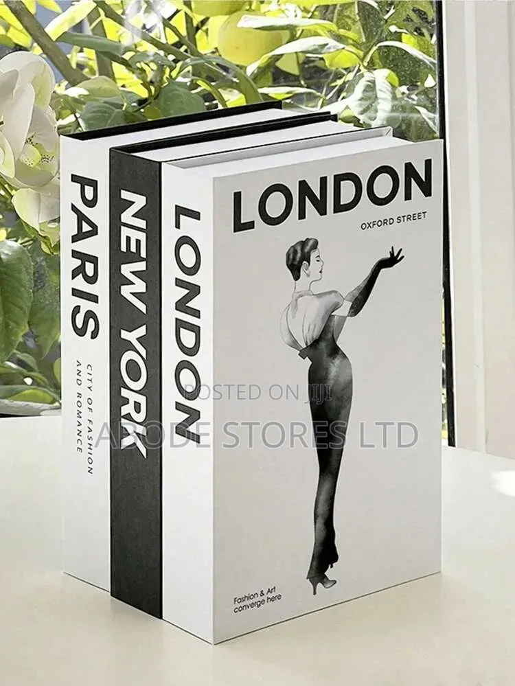 3 PCS Foldable Faux Books