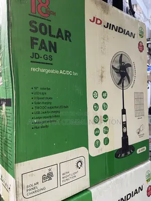 Jindian Solar Standing Fan With Panel