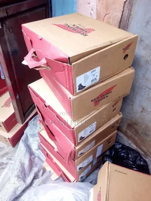 Red Wing Brown Leather Safety Boots – Steel Toe Work Boots