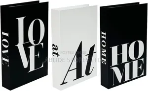 3 PCS Love at Home Foldable Faux Books