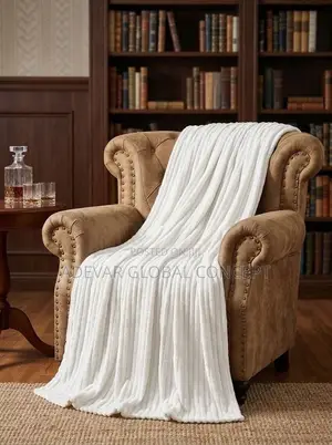 Throw Plangent 3D Ribbed or Striped Fleece/Flannel Throw Blanket