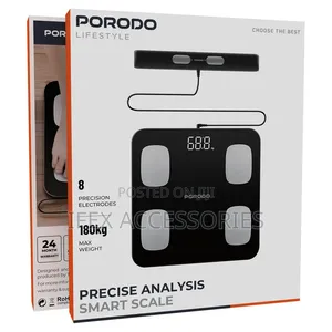 Porodo Precise Analysis Smart Scale (180kg Max Weight)