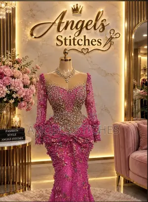 Luxurious Pink Corset Dress Made With the Best Fabric