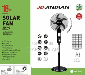 Jd Jindian 16 Inches Solar Fan