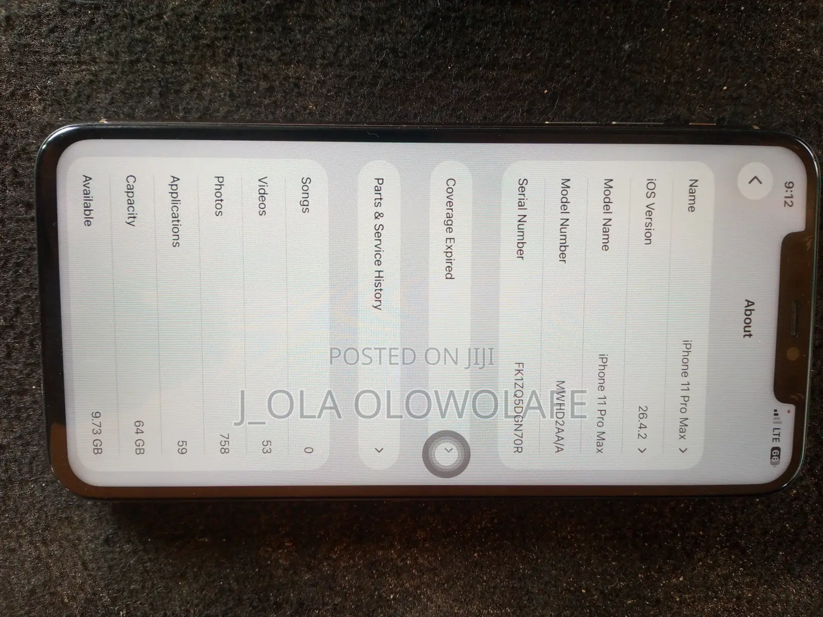 Apple iPhone 11 Pro Max 64 GB Gold