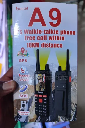 Bontel A9 Dual SIM Walkie-Talkie Phone - 10KM Distance Coverage.