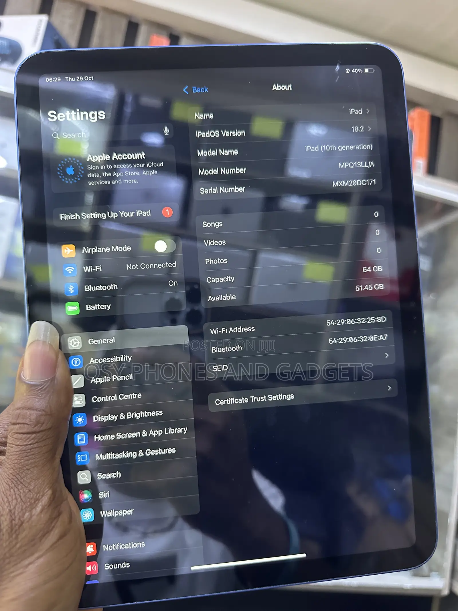 Apple iPad 10.2 (2021) 64 GB Blue