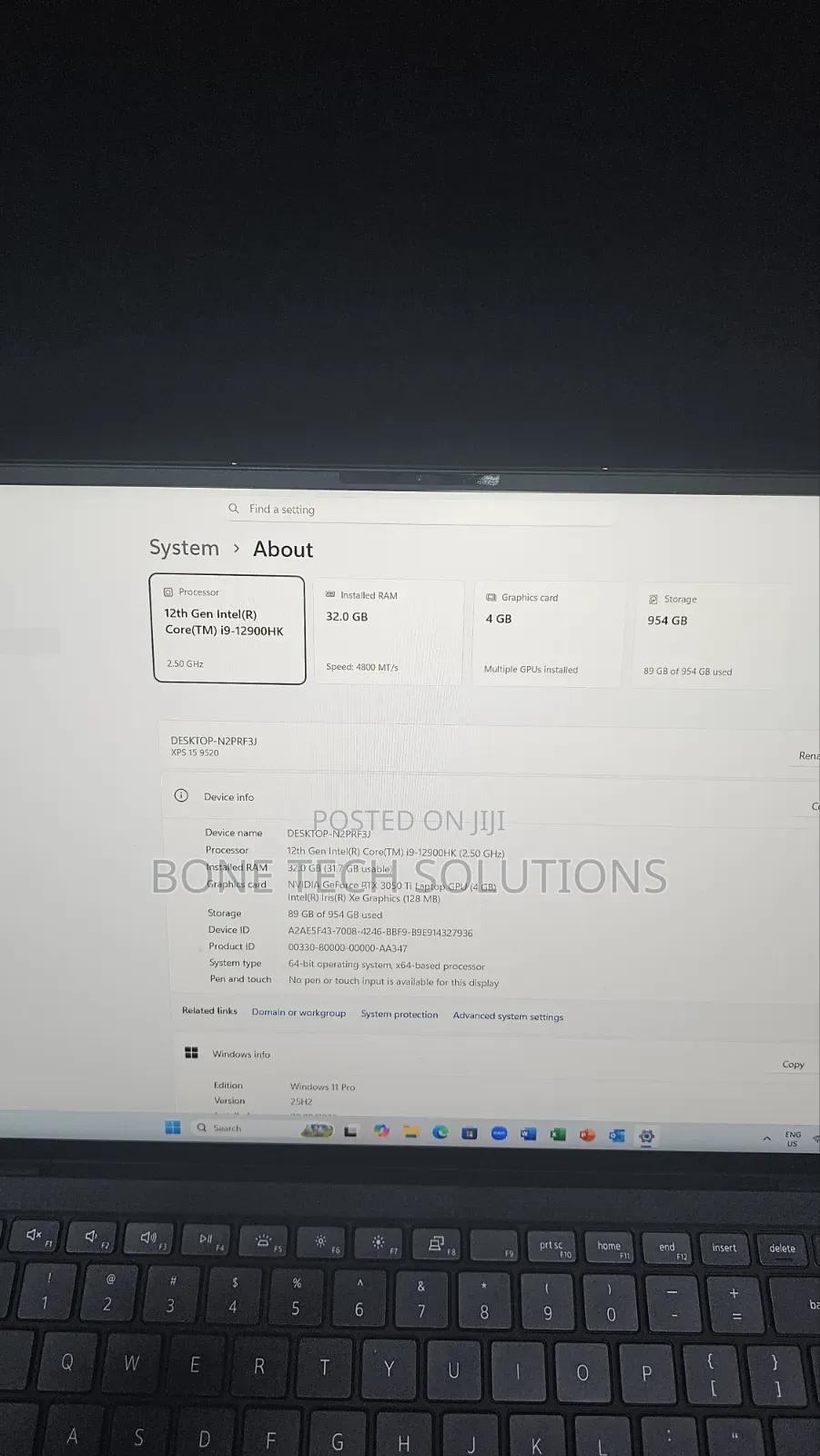 Laptop Dell XPS 15 9520 4GB Intel Core i9 SSD 1T