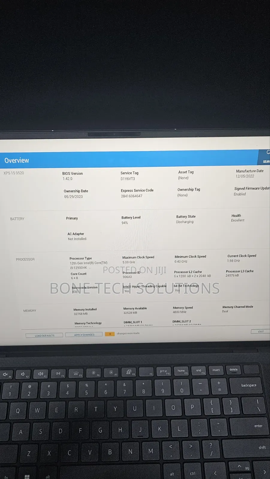 Laptop Dell XPS 15 9520 4GB Intel Core i9 SSD 1T