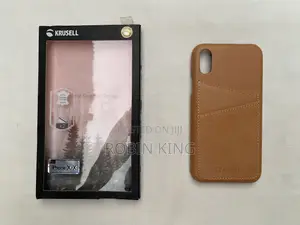 KRUSELL iPhone X iPhone XS Brown Genuine Leather Case Cover