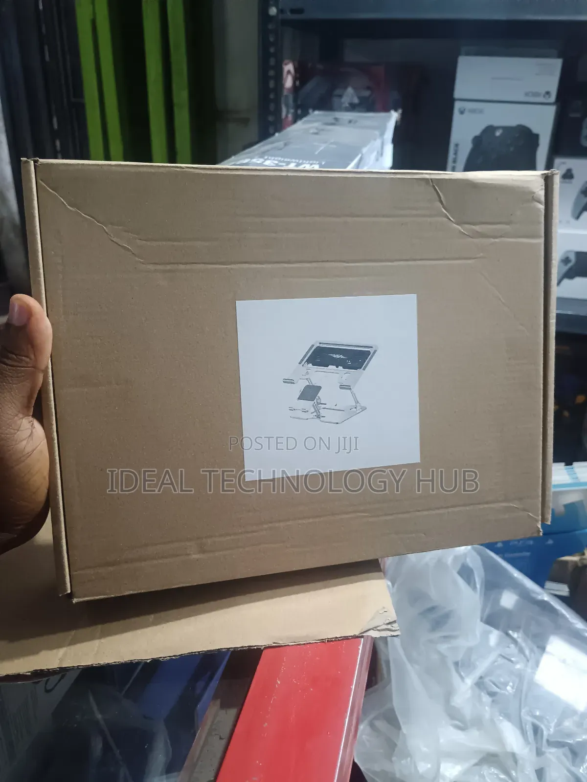 Fordable Laptop Stand With Dual Cooling Fan and a Phone Stand