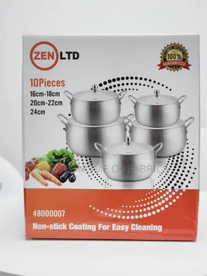 10pcs Aluminium Cooking Pot Set With Lids – Pot Belly Pots From Zen