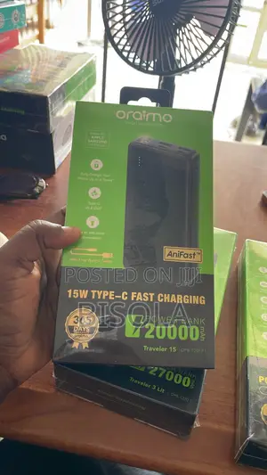 Oraimo Traveler 20000mAh 15w Type C Fast Charging With Flashlight
