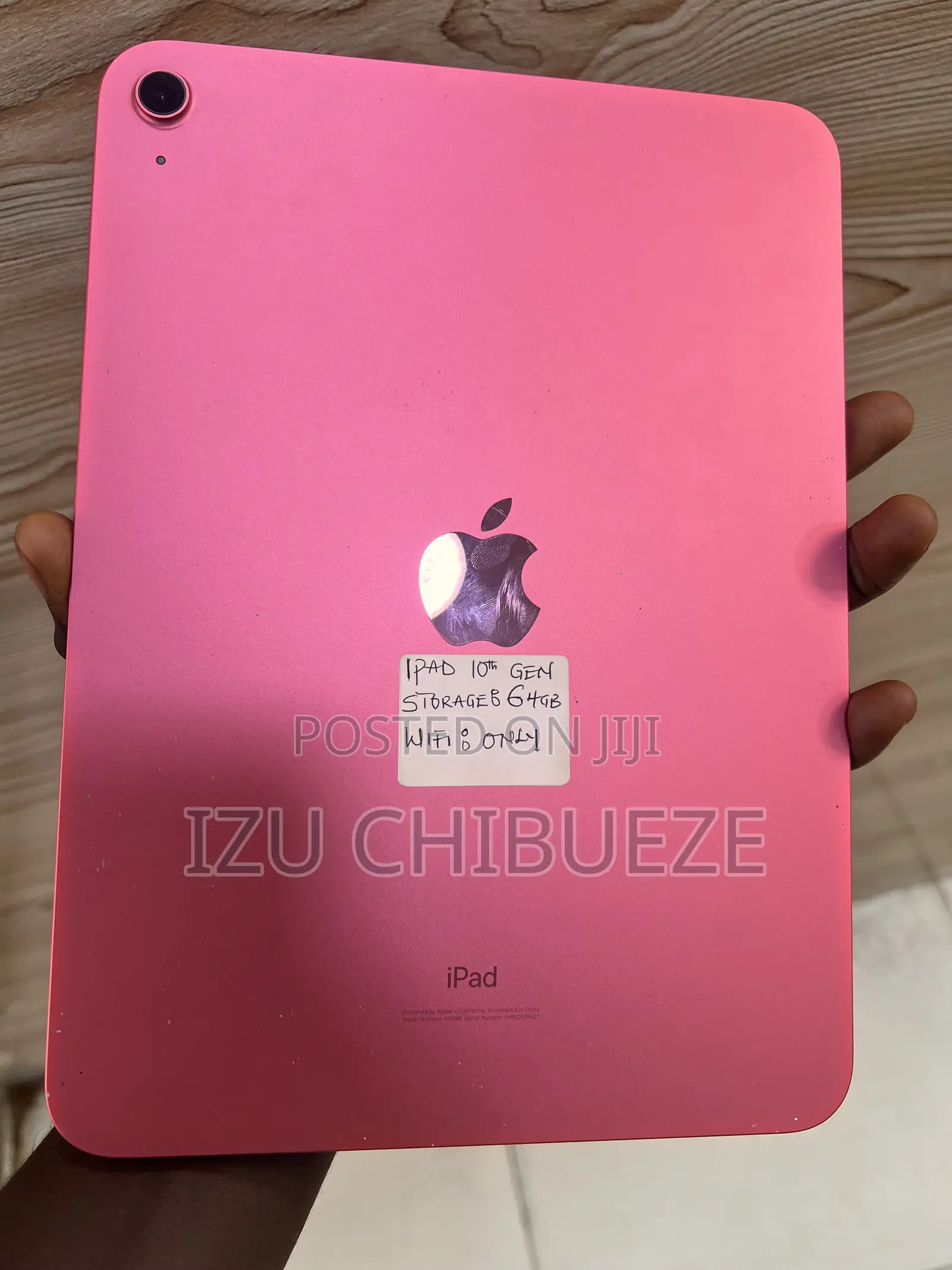 Apple iPad 10.2 (2020) Wi-Fi 64 GB Pink