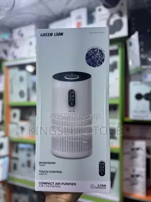 Green Lion Compact Air Purifier 3 in 1 Filtration - White