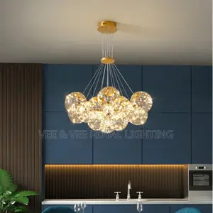 Luxury 13 Balls Bubble Glass Chandelier - For Living Room, Bedroom