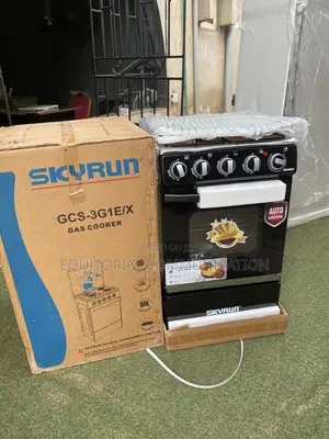 SKYRUN 3 Gas Burner and 1 Electric Plate Cooker With Automatic Oven