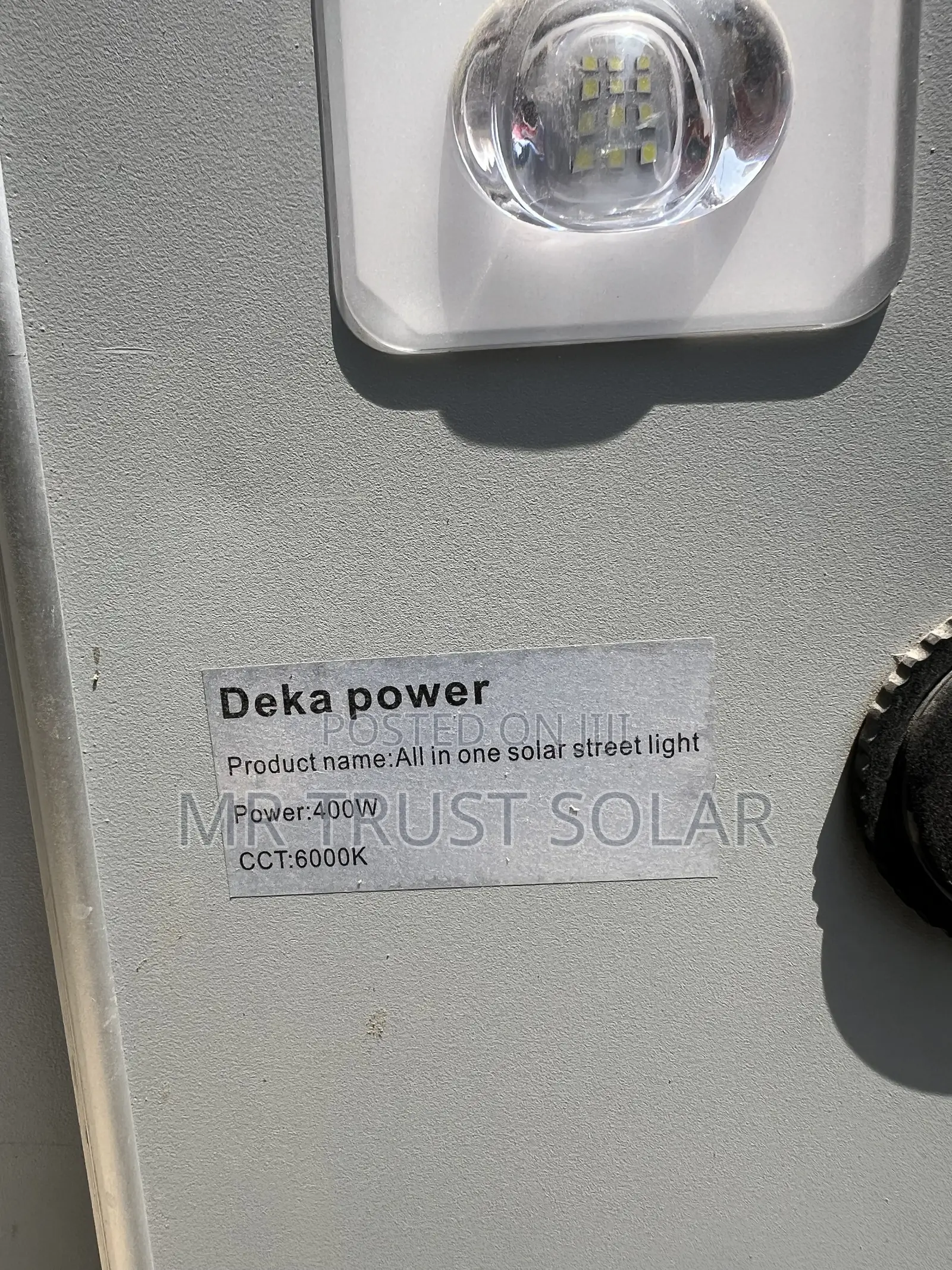 400W Deka Power Solar Street Light