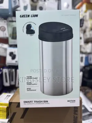 Green Lion Smart Trash Bin With 15L Capacity &Stainless Steel Material