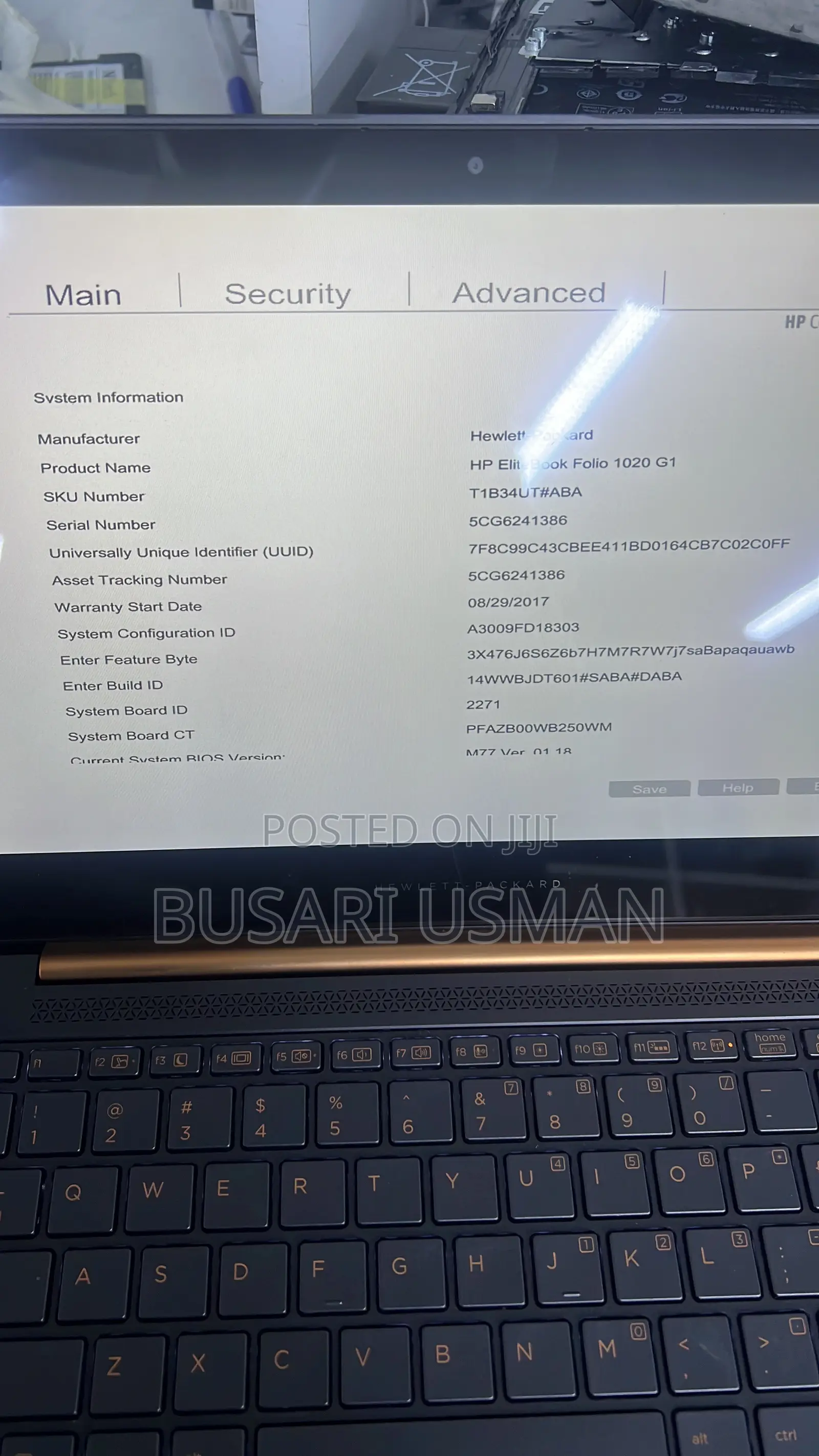 Laptop HP EliteBook Folio 1020 G1 8GB Intel Core 5 SSD 256GB