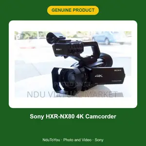 Sony HXR-NX80 4K Compact Camcorder - Brand New