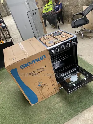 Skyrun Automatic 3 Gas + 1 Electric Cooking Stove With Oven GCS-3g1e/X