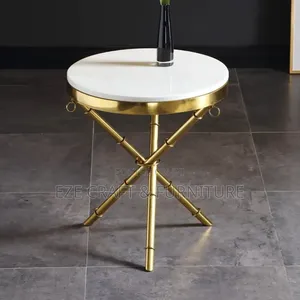 Ring Leg Marble Side Stool