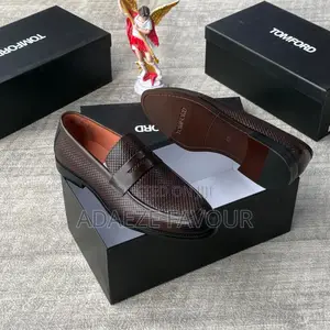 Men's Dark Brown Woven-Pattern Slip-on Loafers With Decorative Strap
